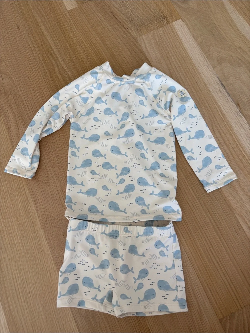 Tutto Piccolo Little Boy’s Yellow & Blue Whale Swim Set